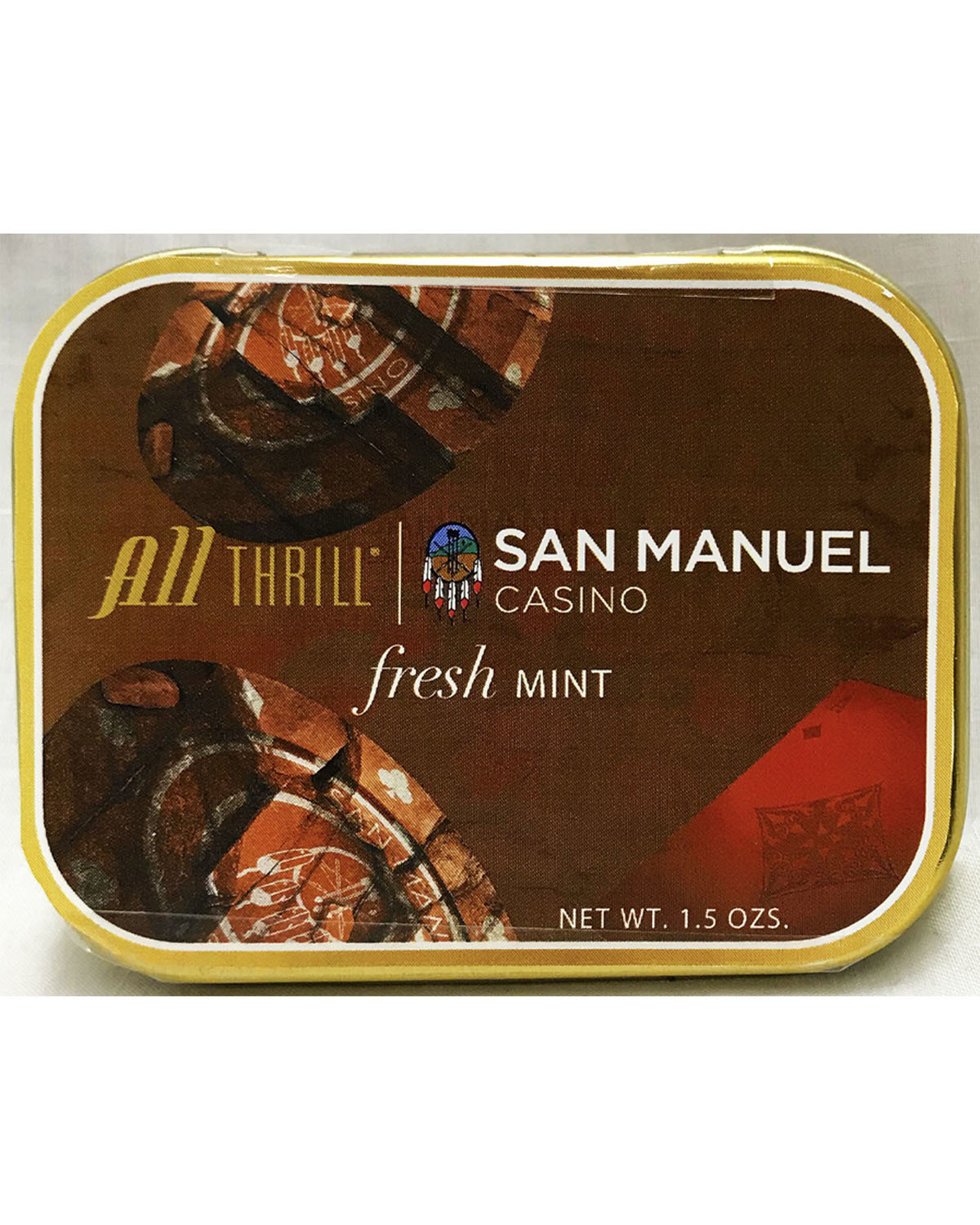 Mint Tin 3.25" Length x 2 3/8" Wide Filled With Breath Mints