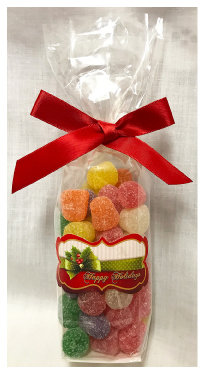 XMAS Holly Stand Bag Of Spice Drops