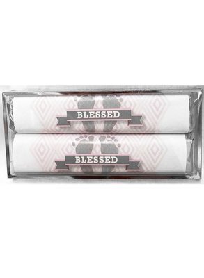 Pink Baby Feet 2 Pack Candy Bars (Caramel & Crisp)
