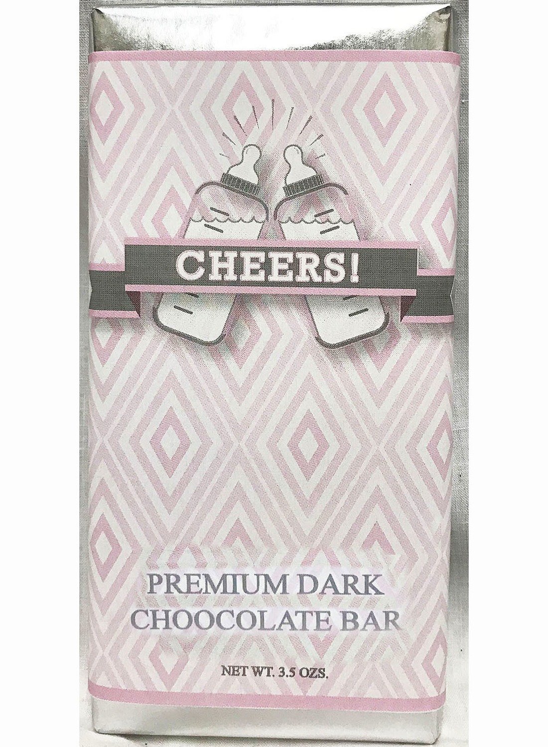 Pink Baby Bottle Premium Dark Chocolate Tablet
