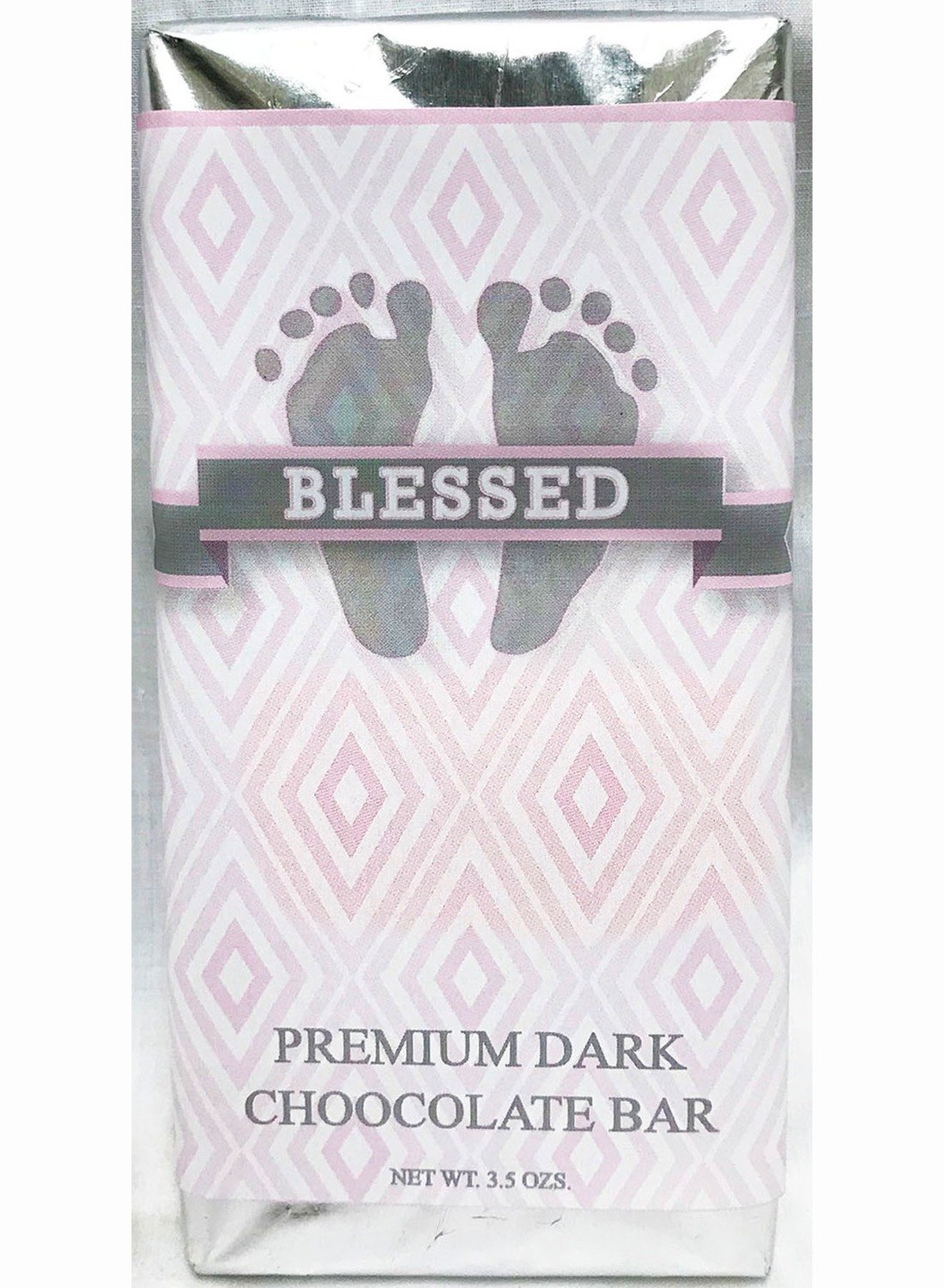 Pink Baby Feet Premium Dark Chocolate Tablet