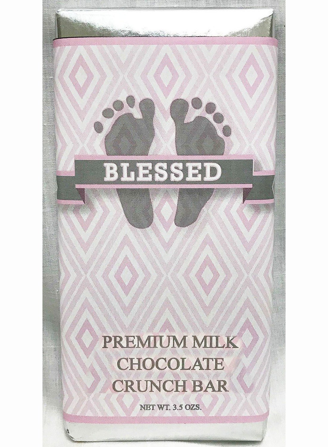 Pink Baby Feet Premium Milk Chocolate Crunch Tablet