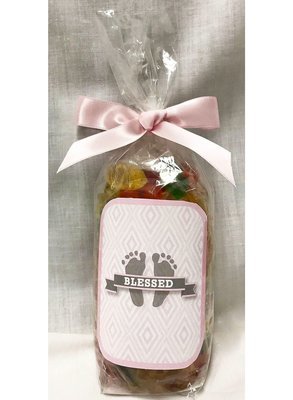 Pink Baby Feet Bag of Gummi Bears