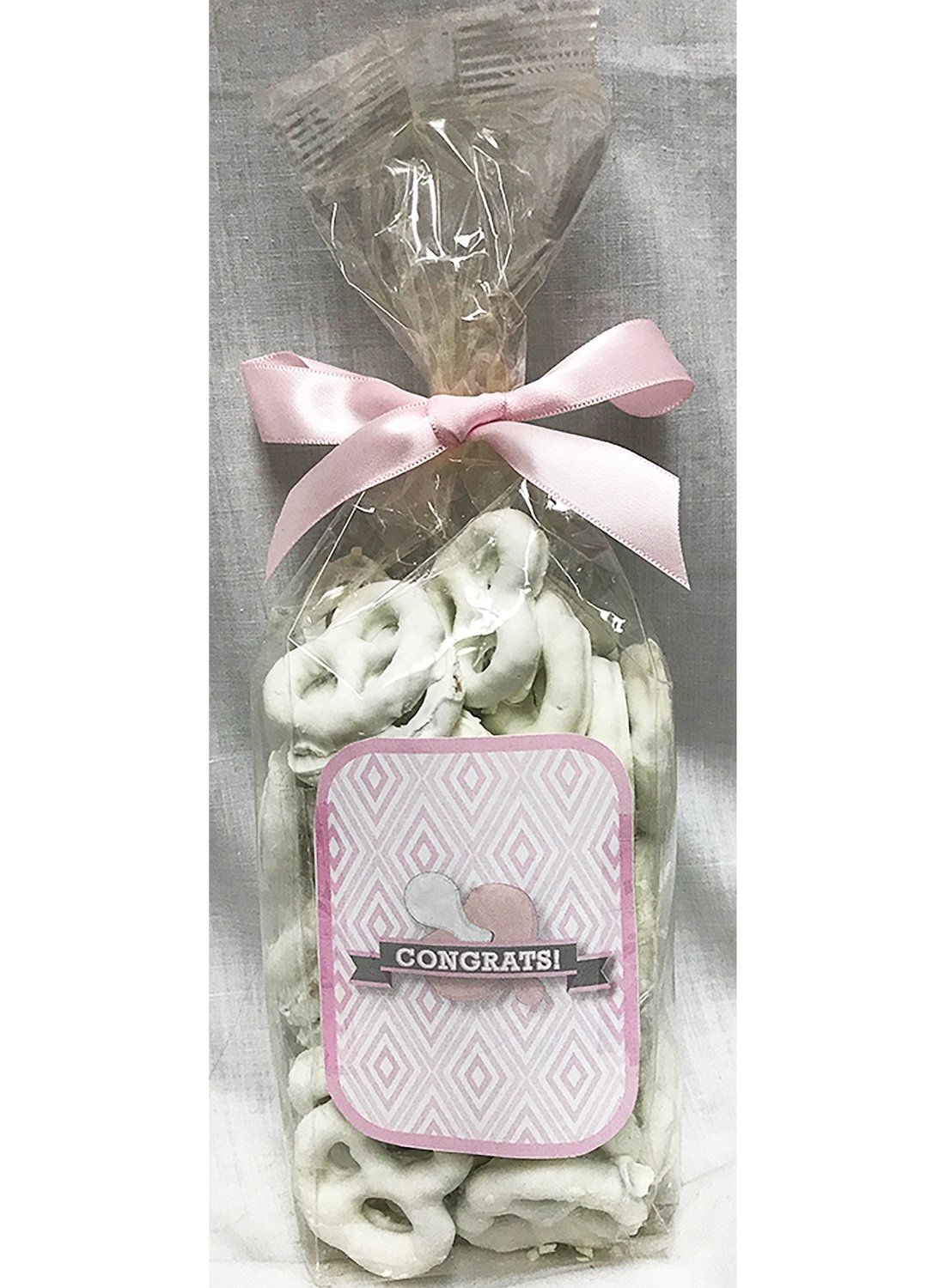 Pink Baby Pacifier Yogurt Covered Pretzels