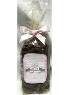 Pink Baby Bottle Milk Chocolate Covered Pretzels