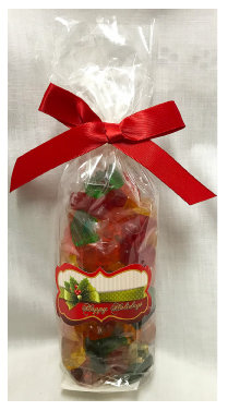 XMAS Holly Stand Bag Of Gummi Bears