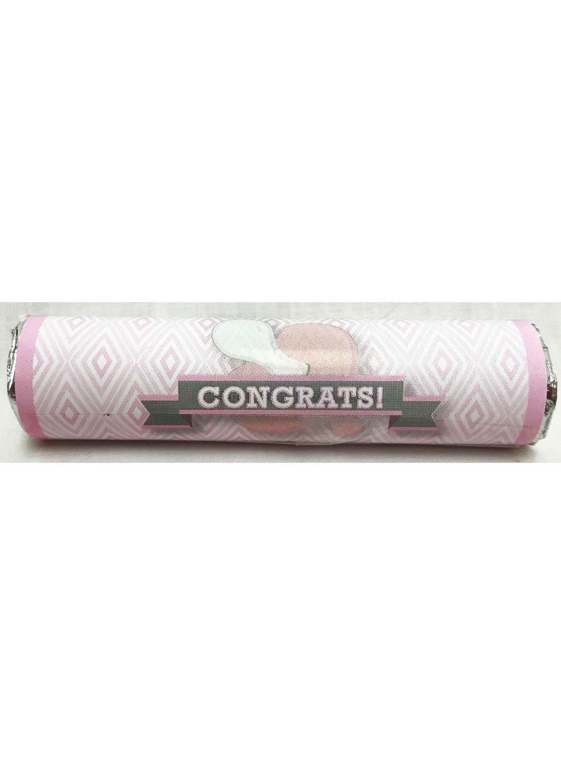 Pink Baby Pacifier Life Saver Mint Rolls (20 Pieces)