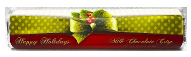 XMAS Holly Premium Milk Chocolate Crisp Bar