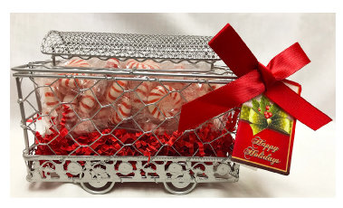 XMAS Holly Box Car With Starlight Peppermints
