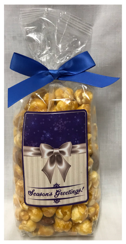 Winter Bag Of Gourmet Almond Caramel Popcorn