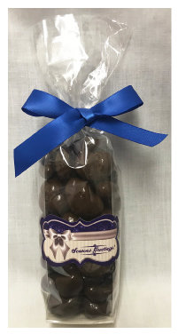 Winter Stand Bag Filled with Milk Chocolate Covered Cashews