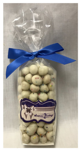 Winter Stand Bag Filled with Chocolate Cookie Bites