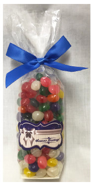 Winter Stand Bag Filled with Jelly Beans