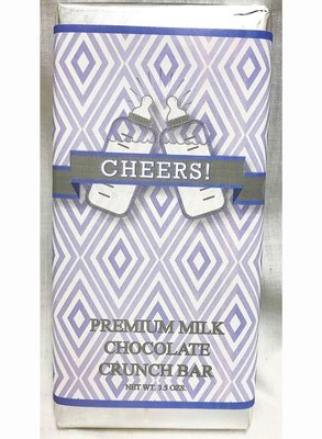 Blue Baby Bottle Large Premium Milk Chocolate Crunch Bar