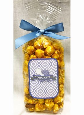 Blue Baby Pacifier Gourmet Almond Caramel Popcorn