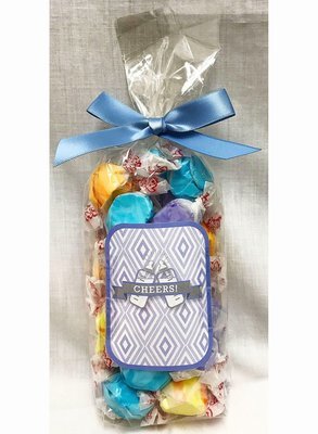 Blue Baby Bottle Gourmet Fruit Flavored Taffy in a Bag