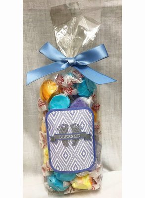 Blue Baby Feet Gourmet Fruit Flavored Taffy in a Bag