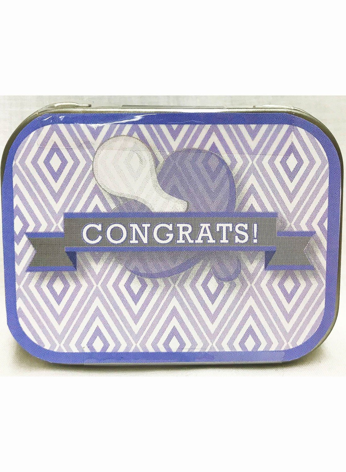 Blue Baby Pacifier Tin with Mints