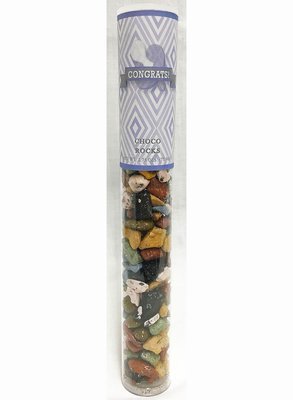 Blue Baby Pacifier Tube of Choco Rocks