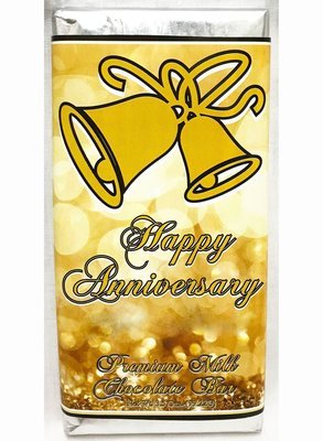 Gold Anniversary Large Premium Milk Chocolate Bar