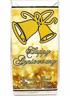 Gold Anniversary Large Premium Dark Chocolate Bar