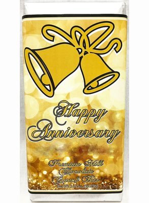 Gold Anniversary Large Premium Milk Chocolate Crunch Bar