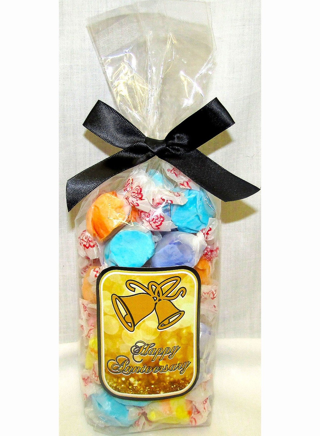 Gold Anniversary Gourmet Fruit Flavored Taffy in a Bag