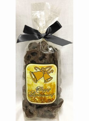 Gold Anniversary Milk Chocolate Covered Pretzels in a Bag