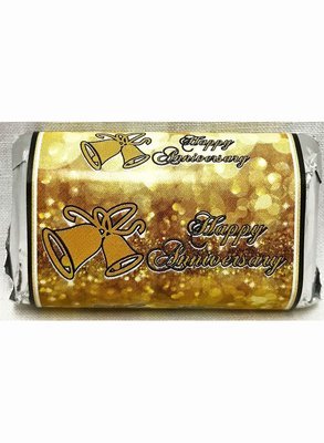 Gold Anniversary Mini Chocolate Bars Assortment