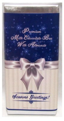 Winter Large Premium Milk Chocolate Bar With Almonds