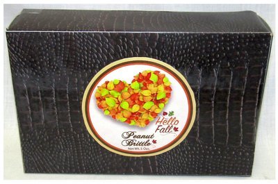 Fall Brown Croc Box Filled with Peanut Brittle