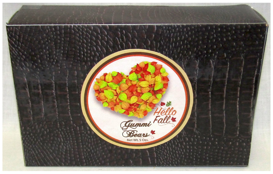 Fall Brown Croc Box Filled with Gummi Bears