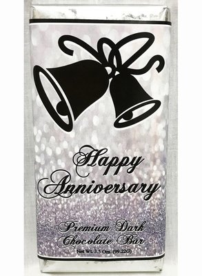Silver Anniversary Premium Dark Chocolate Tablet