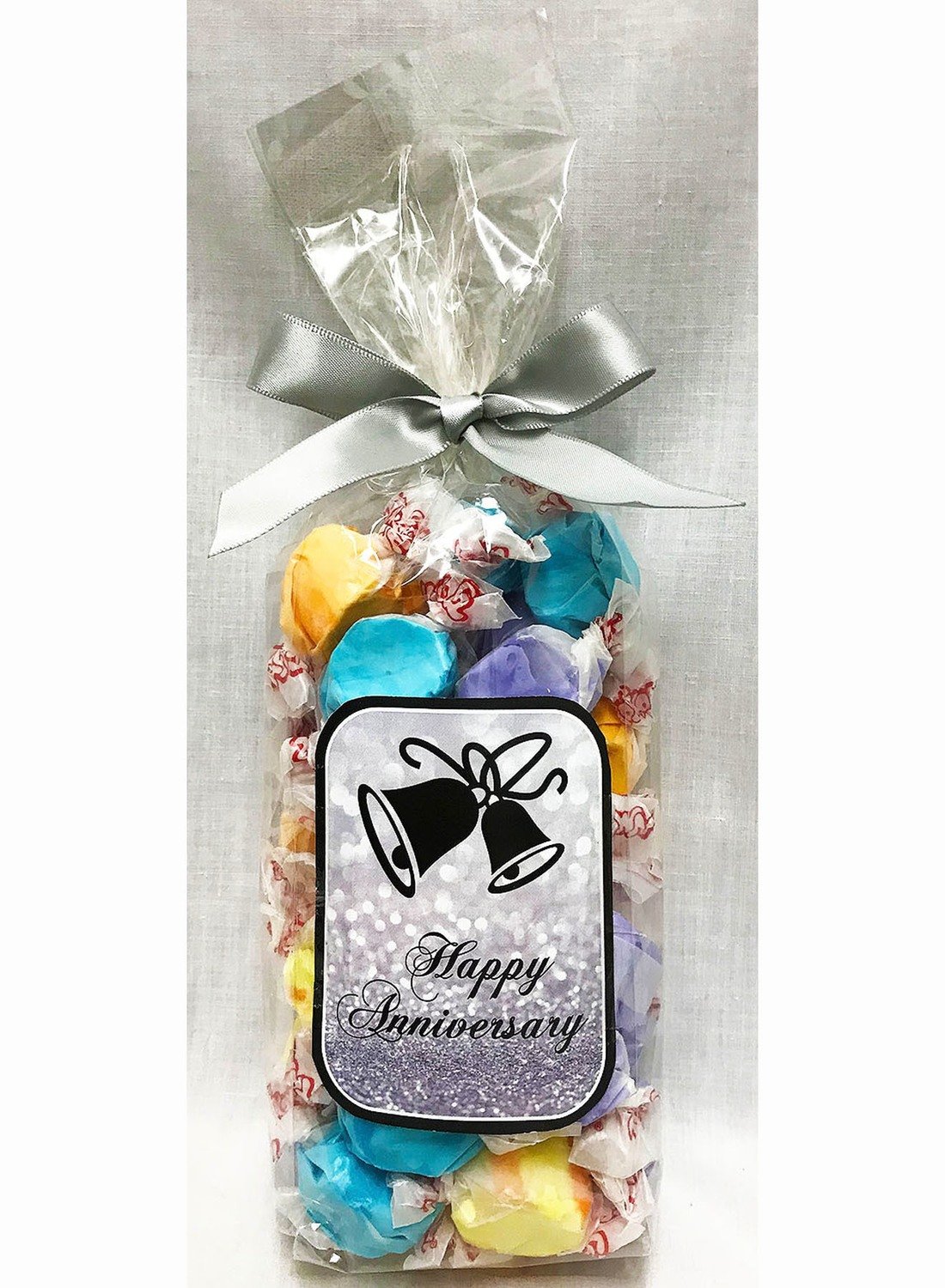 Silver Anniversary Gourmet Fruit Flavored Taffy in a Bag