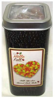 Fall Croc Tin Filled with Milk Chocolate Covered Malt Balls