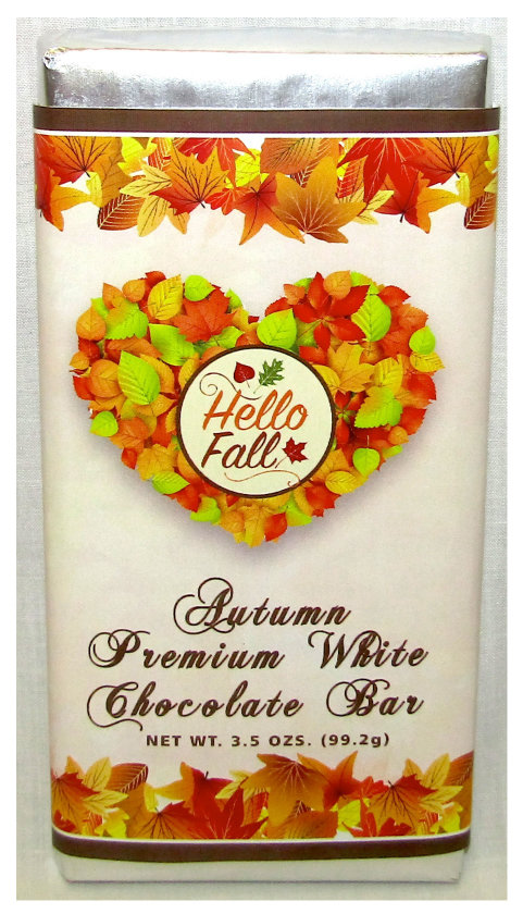 Fall Large White Chocolate Bar