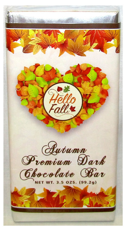 Fall Large Dark Chocolate Bar