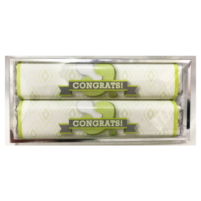 Green Baby Pacifier 2 Pack Candy Bars (Caramel & Crisp)