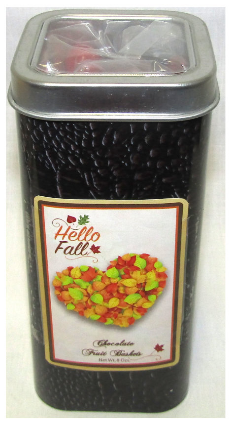 Fall Croc Tin Filled with Chocolate Fruit Basket