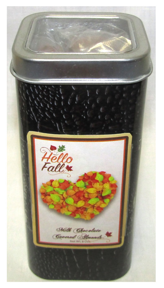 Fall Croc Tin Filled with Milk Chocolate Covered Almonds