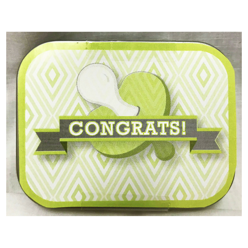 Green Baby Pacifier Tin with Mints