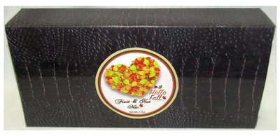 Fall Brown 9" L X 0.75" W X 4.25" H Croc Box Filled With Fruit & Nut Mix