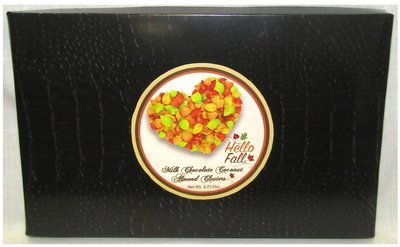 Fall Brown Croc Box Filled w Milk Chocolate Coconut Almond Clusters