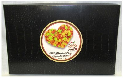 Fall Brown Croc Box Filled w Milk Chocolate Pecan Caramel Clusters