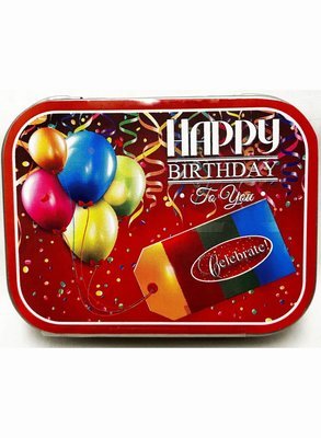 Happy Birthday Tin with Mints