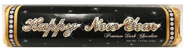 ​New Year Dark Chocolate Bars 5 1/2" Length x 1 1/4" Wide