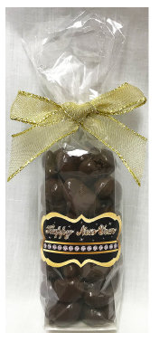 ​New Year Stand Bag Filled with Milk Chocolate Covered Cashews
