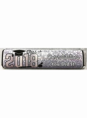Silver Graduation Gourmet Milk Chocolate Caramel Bar