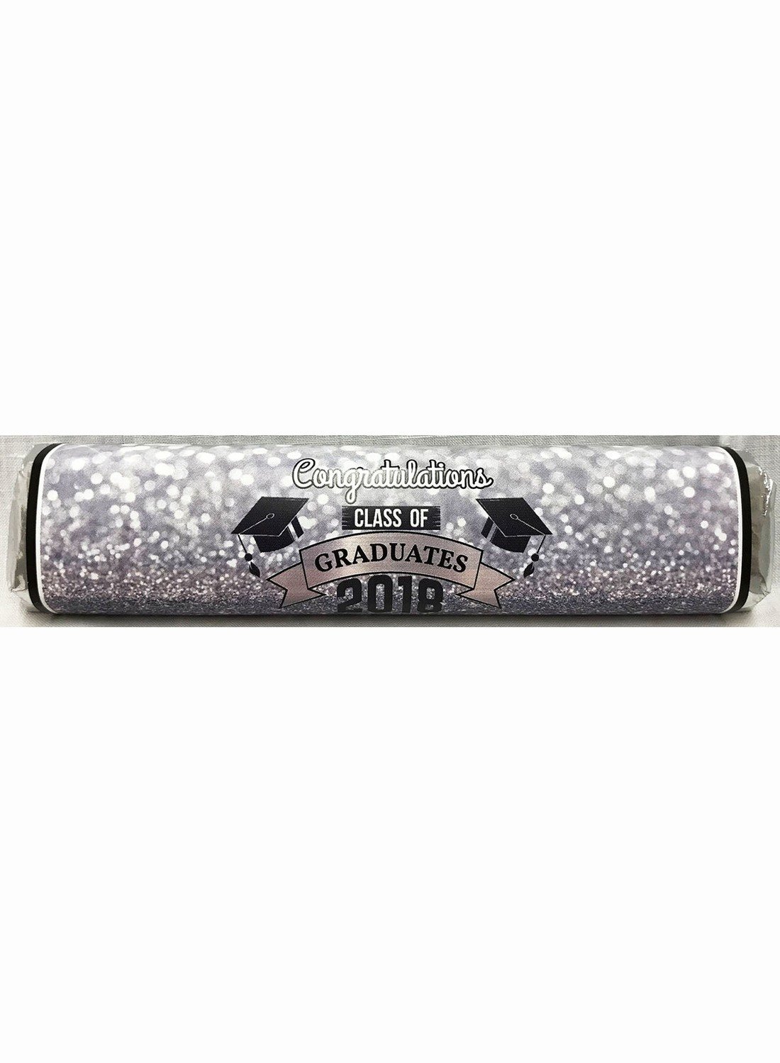 Silver Graduation Gourmet Dark Chocolate Bar