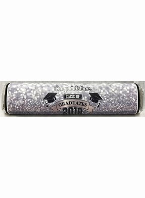 Silver Graduation Gourmet Dark Chocolate Bar